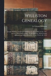 bokomslag Williston Genealogy