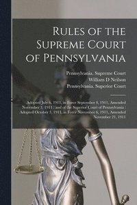 bokomslag Rules of the Supreme Court of Pennsylvania