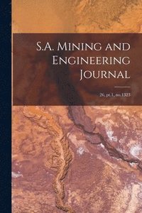 bokomslag S.A. Mining and Engineering Journal; 26, pt.1, no.1323