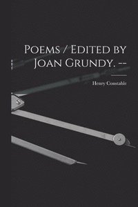 bokomslag Poems / Edited by Joan Grundy. --