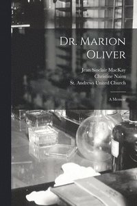 bokomslag Dr. Marion Oliver