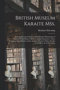 bokomslag British Museum Karaite Mss.