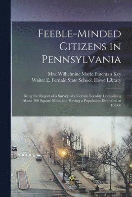 Feeble-minded Citizens in Pennsylvania 1