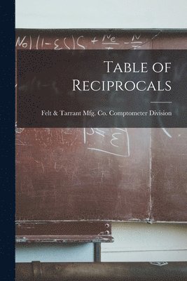 Table of Reciprocals 1