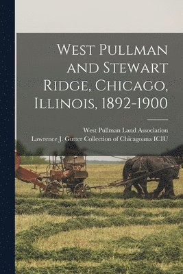 West Pullman and Stewart Ridge, Chicago, Illinois, 1892-1900 1