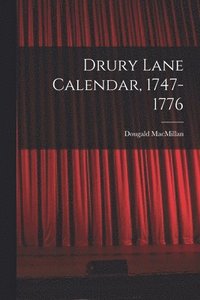 bokomslag Drury Lane Calendar, 1747-1776