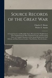 bokomslag Source Records of the Great War