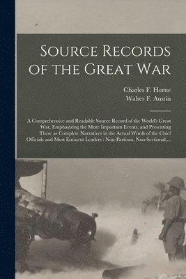 bokomslag Source Records of the Great War