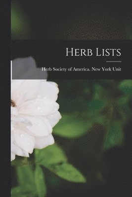 Herb Lists 1