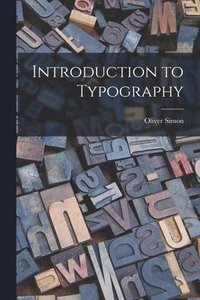 bokomslag Introduction to Typography