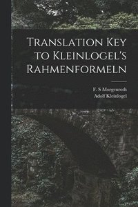 bokomslag Translation Key to Kleinlogel's Rahmenformeln
