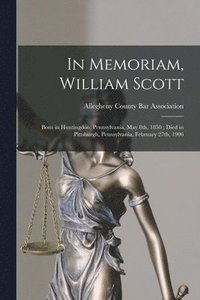 bokomslag In Memoriam, William Scott