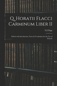 bokomslag Q. Horatii Flacci Carminum Liber II