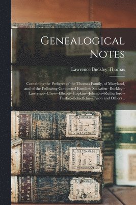 Genealogical Notes 1