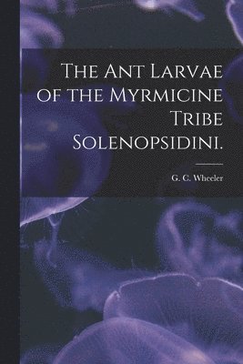 bokomslag The Ant Larvae of the Myrmicine Tribe Solenopsidini.