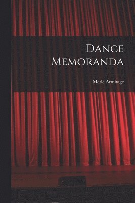 bokomslag Dance Memoranda