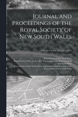 Journal and Proceedings of the Royal Society of New South Wales; v.140