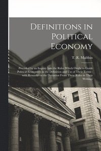 bokomslag Definitions in Political Economy