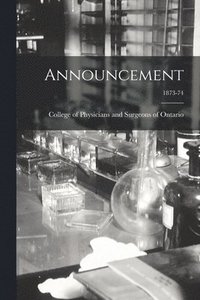 bokomslag Announcement; 1873-74