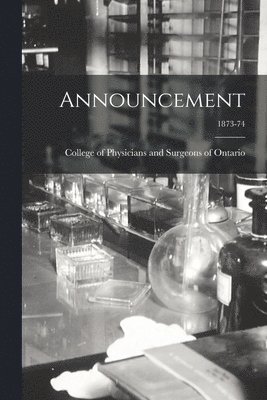 Announcement; 1873-74 1