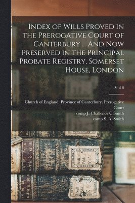 bokomslag Index of Wills Proved in the Prerogative Court of Canterbury ... And Now Preserved in the Principal Probate Registry, Somerset House, London; vol 6