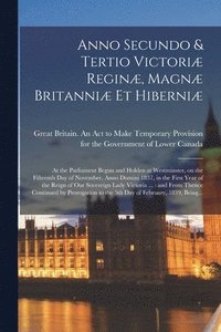 bokomslag Anno Secundo & Tertio Victoriæ Reginæ, Magnæ Britanniæ Et Hiberniæ [microform]
