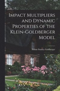 bokomslag Impact Multipliers and Dynamic Properties of the Klein-Goldberger Model