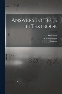 bokomslag Answers to Tests in Textbook