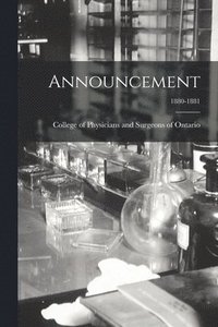 bokomslag Announcement; 1880-1881