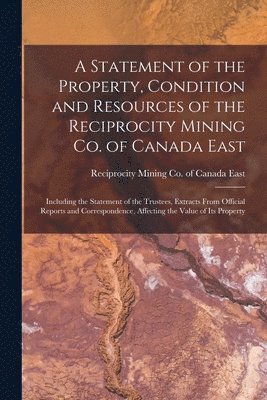 bokomslag A Statement of the Property, Condition and Resources of the Reciprocity Mining Co. of Canada East [microform]