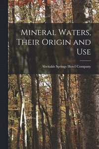 bokomslag Mineral Waters, Their Origin and Use [microform]