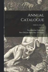bokomslag Annual Catalogue; 1920/21-1921/22