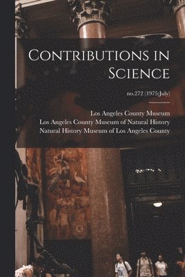 bokomslag Contributions in Science; no.272 (1975