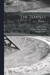 bokomslag The Tempest; incomplete