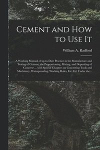 bokomslag Cement and How to Use It