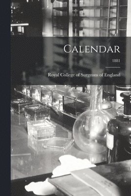 bokomslag Calendar; 1881