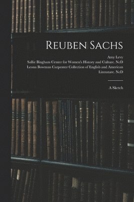 bokomslag Reuben Sachs
