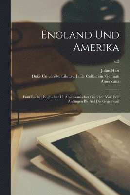 bokomslag England Und Amerika