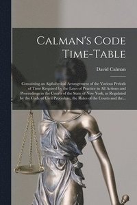 bokomslag Calman's Code Time-table