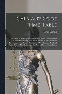 bokomslag Calman's Code Time-table