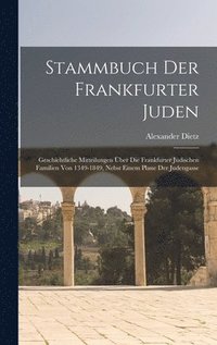 bokomslag Stammbuch Der Frankfurter Juden