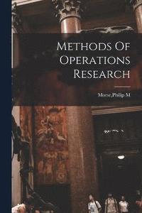 bokomslag Methods Of Operations Research