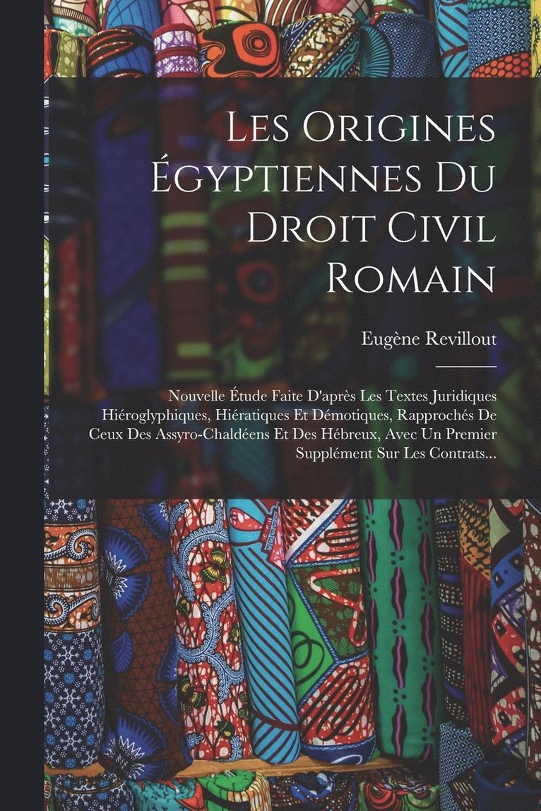 Les origines gyptiennes du droit civil romain 1