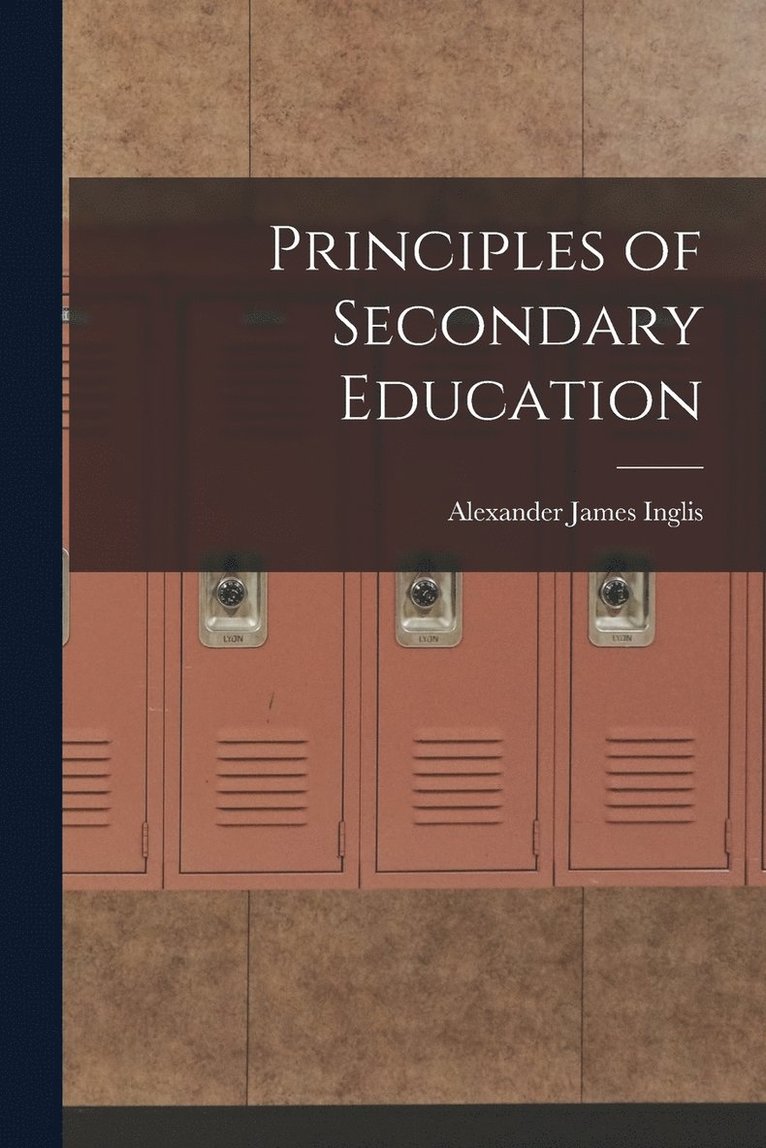 Principles of Secondary Education 1