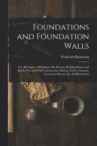 bokomslag Foundations and Foundation Walls