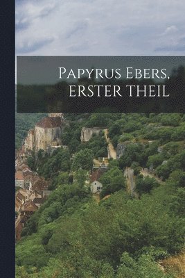 Papyrus Ebers, ERSTER THEIL 1