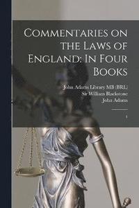 bokomslag Commentaries on the Laws of England