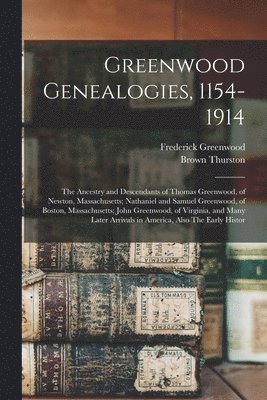 bokomslag Greenwood Genealogies, 1154-1914