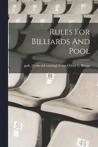 bokomslag Rules For Billiards And Pool