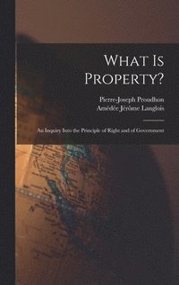 bokomslag What Is Property?